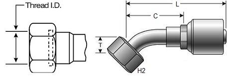 GATES FFORX45 MEGACRIMP HOSE FITTINGS (G25235)