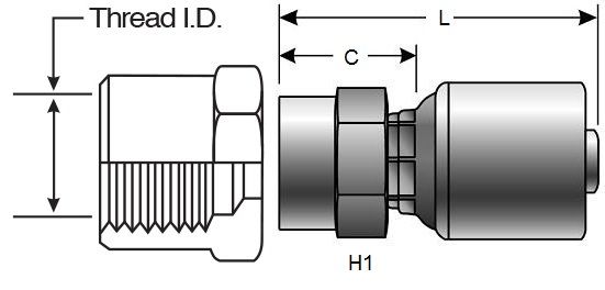 GATES FP MEGACRIMP HOSE FITTINGS (G25110)