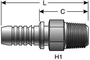 GATES MP GLOBALSPIRAL HOSE FITTINGS (G20100)