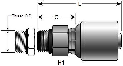 GATES MB MEGACRIMP HOSE FITTINGS (G25120)