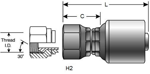 GATES FBSPORX MEGACRIMP HOSE FITTINGS (G25830)