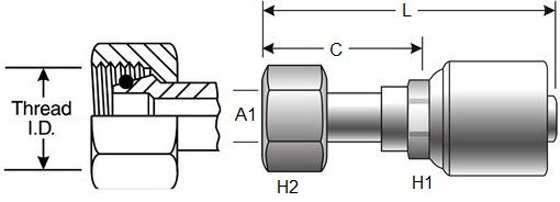 GATES FDHORX MEGACRIMP HOSE FITTINGS (G25720)