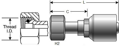 GATES FDLORX MEGACRIMP HOSE FITTINGS (G25645)