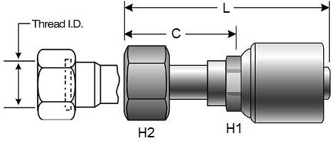 GATES FFORX MEGACRIMP HOSE FITTINGS (G25230)