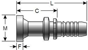 GATES FLC GLOBALSPIRAL HOSE FITTINGS (G20400)