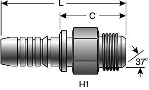 GATES MJ GLOBALSPIRAL HOSE FITTINGS (G20165)