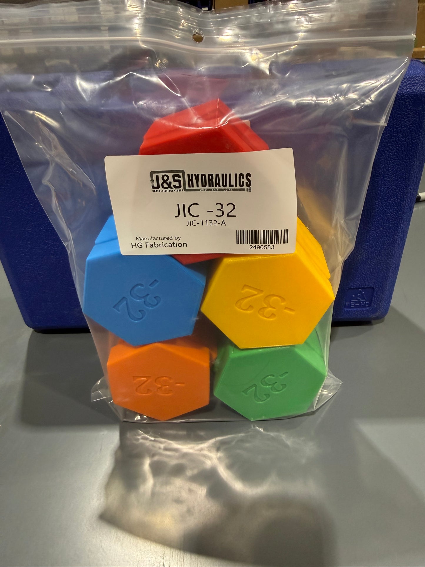 JIC COLORED CAPS & PLUGS