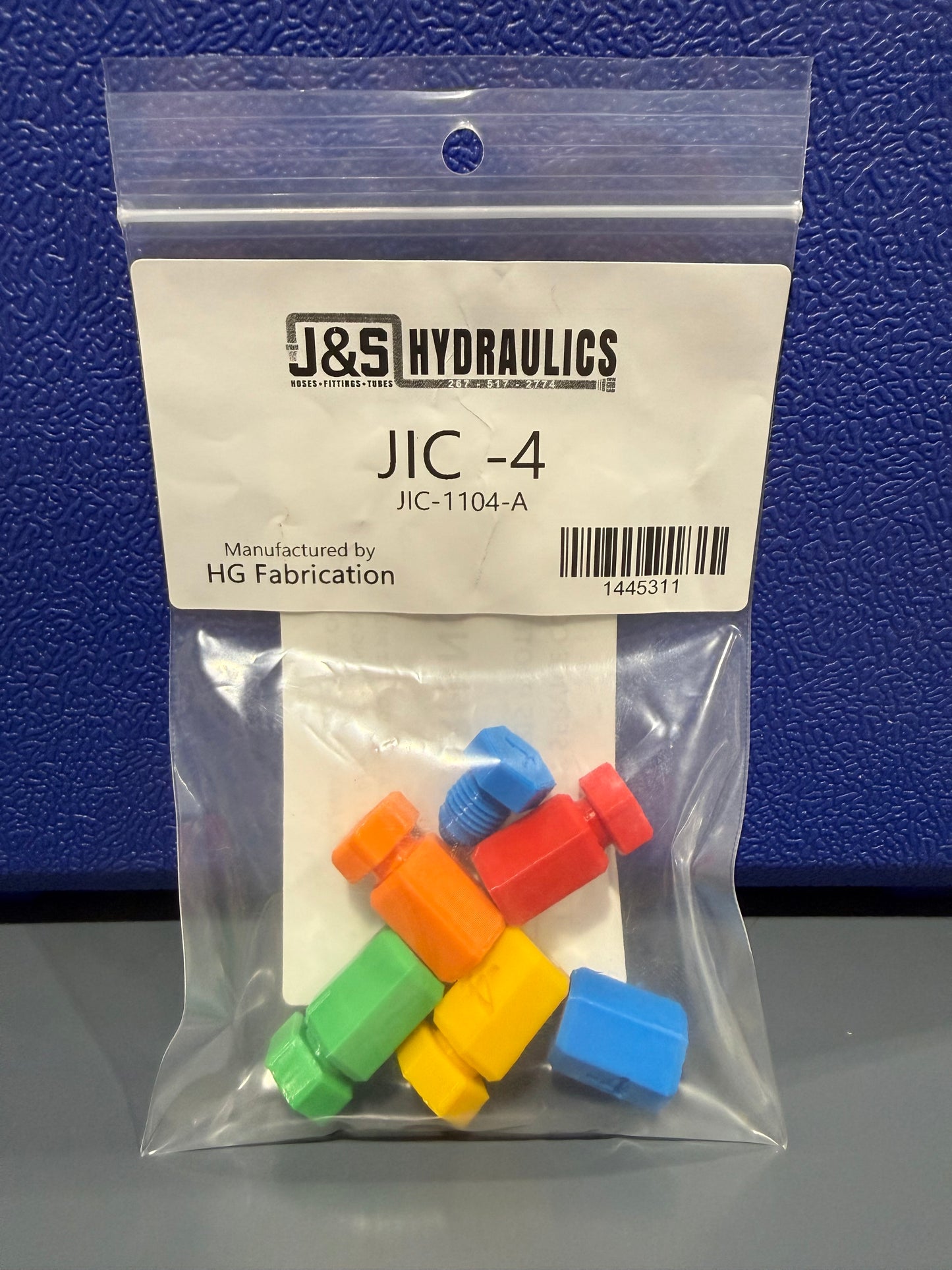 JIC COLORED CAPS & PLUGS