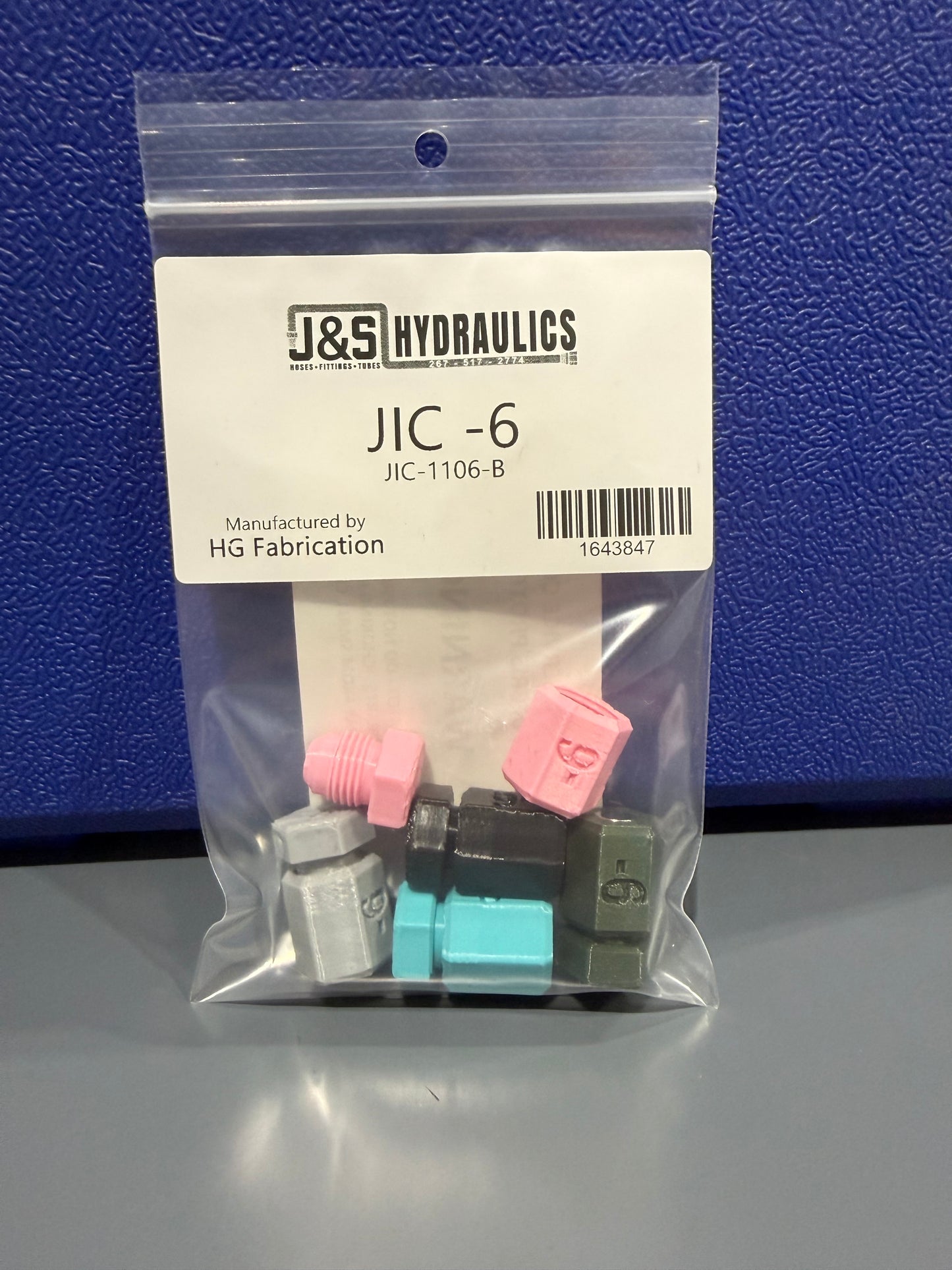 JIC COLORED CAPS & PLUGS