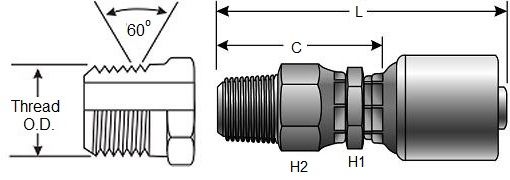 GATES MPX MEGACRIMP HOSE FITTINGS (G25105)