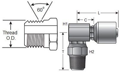 GATES MPX90 MEGACRIMP HOSE FITTINGS (G25106)